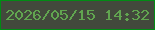 文字の大きさ：4、枠の色：018b14、背景の色：42493c、文字の色：61a550 無料ブログパーツのブログ時計