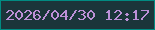 文字の大きさ：1、枠の色：018b82、背景の色：1b353a、文字の色：bd90d8 無料ブログパーツのブログ時計