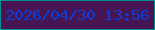 文字の大きさ：2、枠の色：018e91、背景の色：471551、文字の色：083dd8 無料ブログパーツのブログ時計