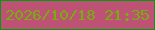 文字の大きさ：5、枠の色：019c0e、背景の色：bd5274、文字の色：76ae0e 無料ブログパーツのブログ時計
