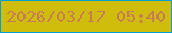 文字の大きさ：4、枠の色：019fd6、背景の色：d0bd0b、文字の色：c87c53 無料ブログパーツのブログ時計