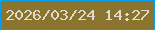 文字の大きさ：4、枠の色：01a0f1、背景の色：8b742d、文字の色：e0dbcf 無料ブログパーツのブログ時計