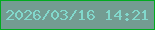 文字の大きさ：5、枠の色：01ab20、背景の色：739c92、文字の色：82d8cc 無料ブログパーツのブログ時計