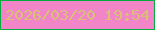 文字の大きさ：3、枠の色：01ad3d、背景の色：f185c7、文字の色：d8c075 無料ブログパーツのブログ時計