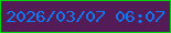 文字の大きさ：1、枠の色：01d30c、背景の色：531c56、文字の色：0d79f2 無料ブログパーツのブログ時計