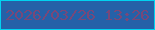 文字の大きさ：1、枠の色：01d3f0、背景の色：2561a8、文字の色：784879 無料ブログパーツのブログ時計