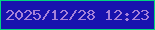 文字の大きさ：2、枠の色：01d480、背景の色：1812ae、文字の色：a682d9 無料ブログパーツのブログ時計