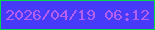 文字の大きさ：3、枠の色：01d74b、背景の色：473af9、文字の色：b160ef 無料ブログパーツのブログ時計