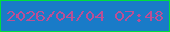 文字の大きさ：4、枠の色：01dd3d、背景の色：197bc8、文字の色：bc4f96 無料ブログパーツのブログ時計