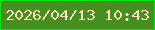 文字の大きさ：2、枠の色：01e612、背景の色：468e1f、文字の色：f7e0ba 無料ブログパーツのブログ時計
