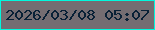 文字の大きさ：2、枠の色：01f8de、背景の色：746d72、文字の色：082036 無料ブログパーツのブログ時計
