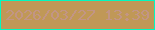 文字の大きさ：4、枠の色：01f9c0、背景の色：c09857、文字の色：c29585 無料ブログパーツのブログ時計