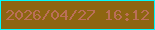 文字の大きさ：1、枠の色：01fafd、背景の色：8d6511、文字の色：ba6f58 無料ブログパーツのブログ時計