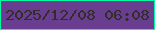 文字の大きさ：2、枠の色：01fca2、背景の色：693e91、文字の色：332d27 無料ブログパーツのブログ時計