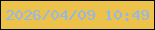 文字の大きさ：1、枠の色：020a0f、背景の色：ecc24a、文字の色：90b7ee 無料ブログパーツのブログ時計