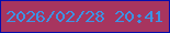 文字の大きさ：3、枠の色：020eae、背景の色：a7355f、文字の色：3c93e5 無料ブログパーツのブログ時計