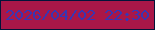 文字の大きさ：4、枠の色：021439、背景の色：a91748、文字の色：3935b2 無料ブログパーツのブログ時計