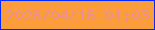 文字の大きさ：1、枠の色：0229fd、背景の色：fb9d3b、文字の色：ec8f91 無料ブログパーツのブログ時計