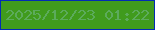 文字の大きさ：1、枠の色：022bb4、背景の色：409b1d、文字の色：5cab5c 無料ブログパーツのブログ時計