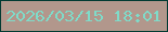 文字の大きさ：4、枠の色：023a32、背景の色：b2978c、文字の色：7fdbc9 無料ブログパーツのブログ時計