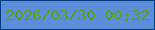 文字の大きさ：5、枠の色：023e7f、背景の色：5c8dd8、文字の色：5ba410 無料ブログパーツのブログ時計