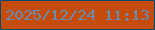 文字の大きさ：1、枠の色：02486c、背景の色：c54c08、文字の色：698bad 無料ブログパーツのブログ時計