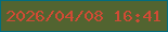 文字の大きさ：2、枠の色：026d7f、背景の色：526430、文字の色：d14b35 無料ブログパーツのブログ時計