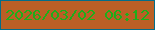 文字の大きさ：5、枠の色：026d89、背景の色：ba5f26、文字の色：1eae1a 無料ブログパーツのブログ時計