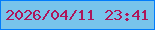 文字の大きさ：1、枠の色：027cfb、背景の色：78c4eb、文字の色：ae165a 無料ブログパーツのブログ時計