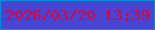 文字の大きさ：1、枠の色：028bd6、背景の色：4845d2、文字の色：e30037 無料ブログパーツのブログ時計
