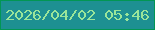 文字の大きさ：1、枠の色：029654、背景の色：1d9092、文字の色：9ae59a 無料ブログパーツのブログ時計