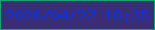 文字の大きさ：2、枠の色：02ab71、背景の色：3a2d73、文字の色：0a33e1 無料ブログパーツのブログ時計