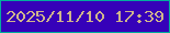文字の大きさ：4、枠の色：02ad9e、背景の色：3601b9、文字の色：d0b58b 無料ブログパーツのブログ時計