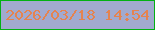文字の大きさ：5、枠の色：02b114、背景の色：a1aacf、文字の色：e5834f 無料ブログパーツのブログ時計
