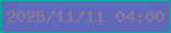文字の大きさ：2、枠の色：02b299、背景の色：5f6ab8、文字の色：947a90 無料ブログパーツのブログ時計