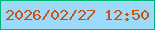 文字の大きさ：5、枠の色：02b474、背景の色：9dd9f8、文字の色：c9520e 無料ブログパーツのブログ時計