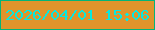 文字の大きさ：2、枠の色：02b479、背景の色：df942c、文字の色：08e8e0 無料ブログパーツのブログ時計