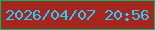 文字の大きさ：5、枠の色：02ba66、背景の色：a5261f、文字の色：27cbfc 無料ブログパーツのブログ時計