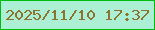 文字の大きさ：1、枠の色：02bb0f、背景の色：abf0d4、文字の色：8b742d 無料ブログパーツのブログ時計