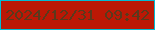 文字の大きさ：3、枠の色：02bbd2、背景の色：bb1805、文字の色：5a391c 無料ブログパーツのブログ時計