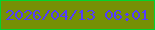 文字の大きさ：3、枠の色：02d32f、背景の色：769005、文字の色：533cfb 無料ブログパーツのブログ時計