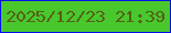 文字の大きさ：2、枠の色：030deb、背景の色：48c82d、文字の色：565f15 無料ブログパーツのブログ時計