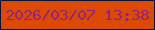 文字の大きさ：3、枠の色：031344、背景の色：dc4a01、文字の色：922382 無料ブログパーツのブログ時計