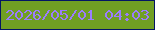文字の大きさ：5、枠の色：031564、背景の色：709f23、文字の色：9b7dfd 無料ブログパーツのブログ時計