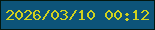 文字の大きさ：1、枠の色：031710、背景の色：0d5479、文字の色：d1d21e 無料ブログパーツのブログ時計