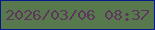 文字の大きさ：1、枠の色：031a8a、背景の色：57794d、文字の色：5e365d 無料ブログパーツのブログ時計