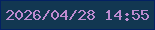 文字の大きさ：1、枠の色：032163、背景の色：123751、文字の色：bd8bd0 無料ブログパーツのブログ時計