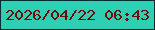 文字の大きさ：2、枠の色：032a2d、背景の色：2ecfb2、文字の色：710a04 無料ブログパーツのブログ時計