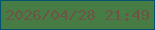 文字の大きさ：3、枠の色：035370、背景の色：487c45、文字の色：6e5447 無料ブログパーツのブログ時計