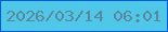 文字の大きさ：5、枠の色：035bde、背景の色：4ec7e9、文字の色：5b879c 無料ブログパーツのブログ時計